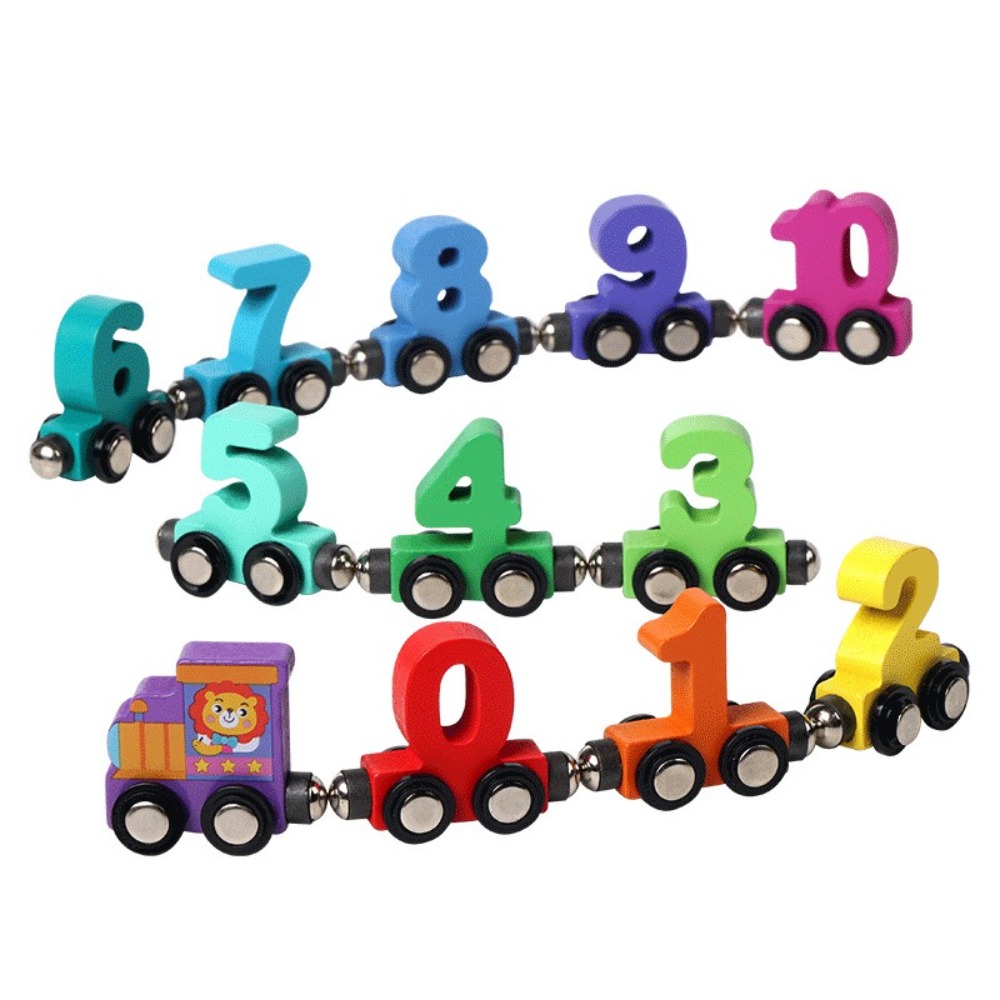 Kids Education Number - مجموعة قطار أرقام رقمية 0-10، ألعاب