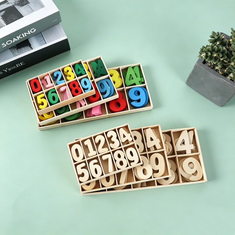 مجموعة أرقام خشبية تعليمية من  - مراجعة Kids Education Name وسعره